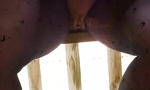 ♪ نیمکت باغ میخانه -, سیاه, جوراب ساق بلند, دامن ♪  فیلم و سوپر