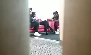 پرده پا آویزان شلوار سیاه و سفید  بهترینسایتسکسی